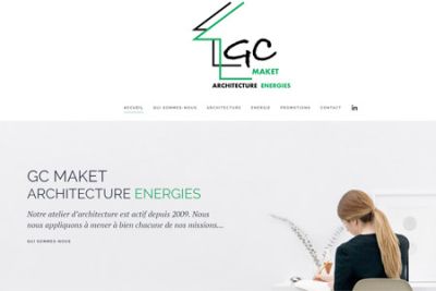 Site web GC maket réalisé par IdealPC