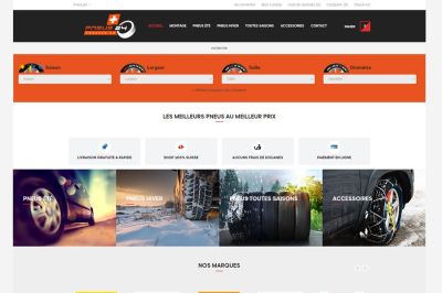 Site web Pneus 24 réalisé par IdealPC